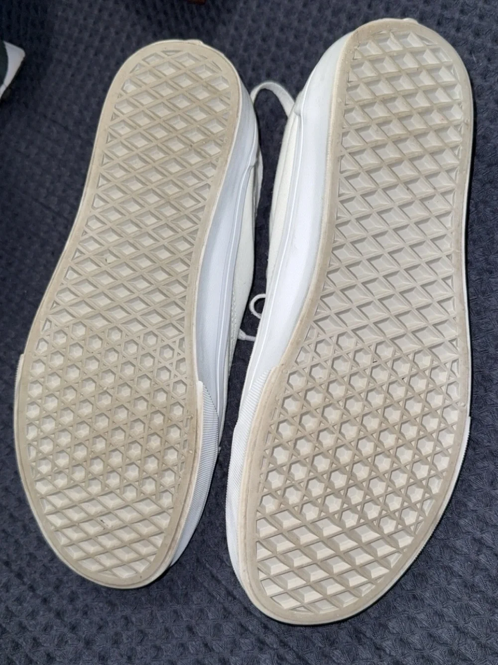 Vans White Low-Top Canvas Sneakers
